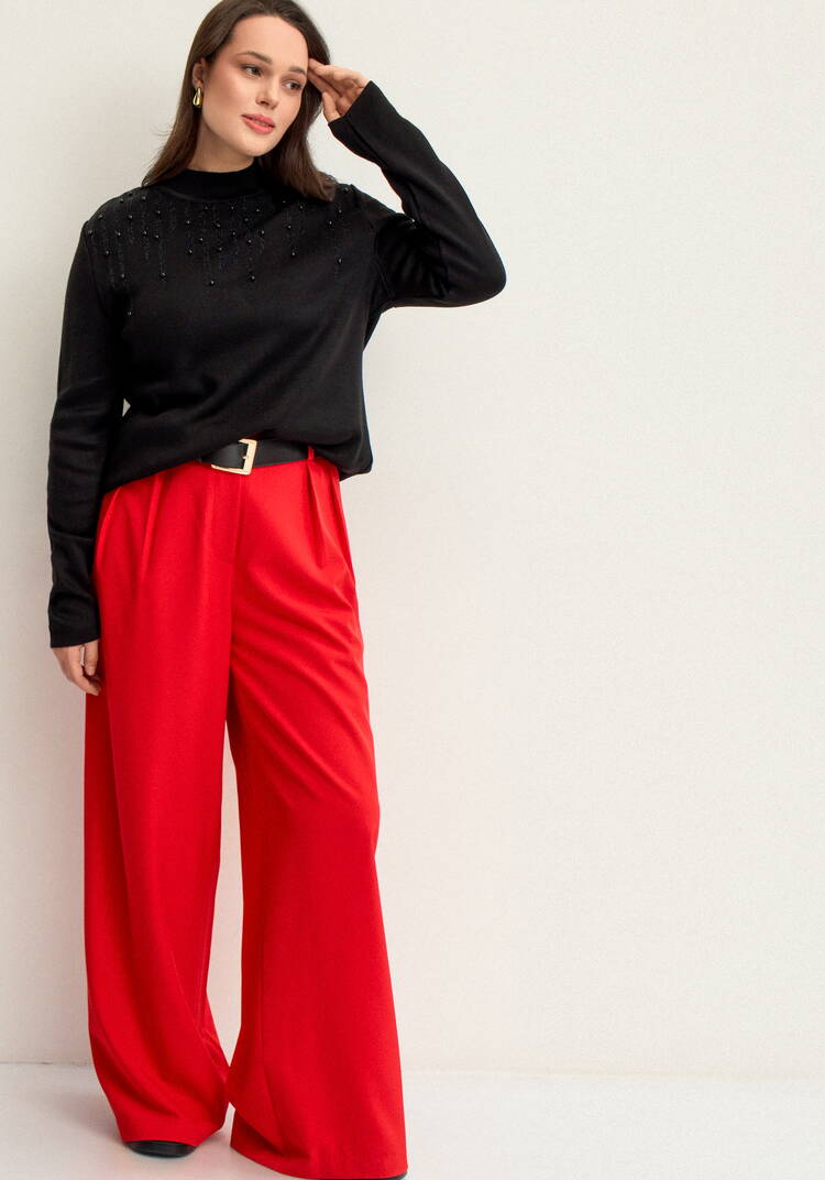 Джемпер с жемчугом и метанитью шир.  750, рис. 26