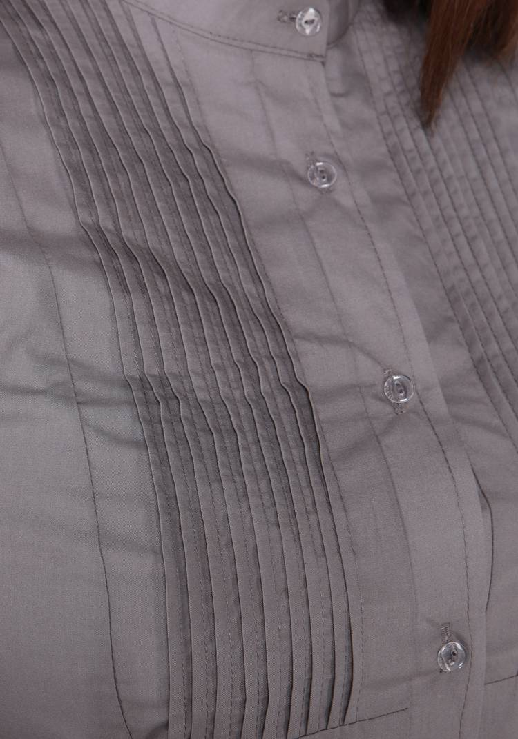 Блуза однотонная на пуговицах шир.  750, рис. 13