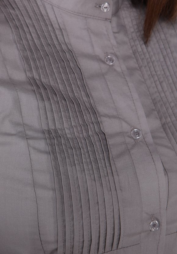 Блуза однотонная на пуговицах шир.  580, рис. 13