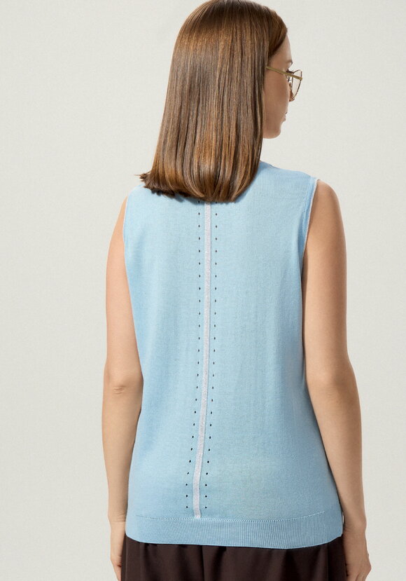 Топ с декором из метанити шир.  580, рис. 42