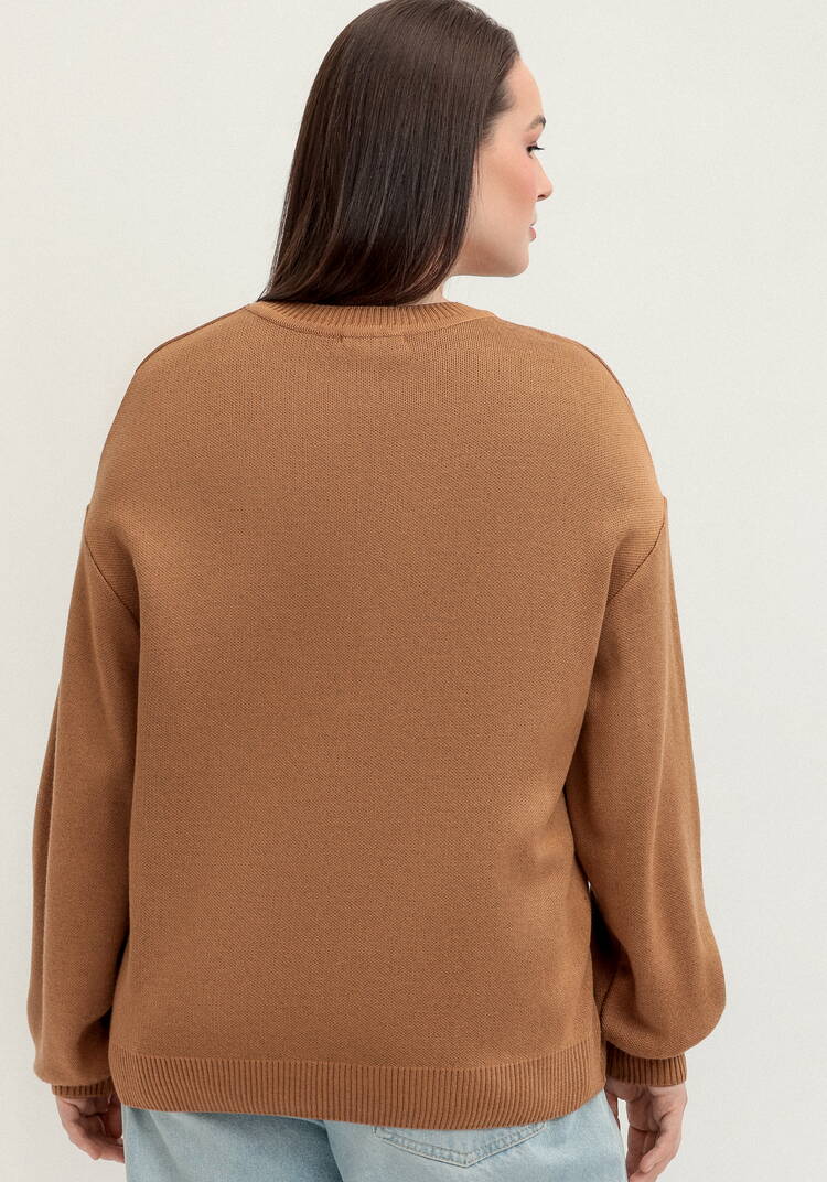 Джемпер с жаккардовой надписью шир.  750, рис. 3