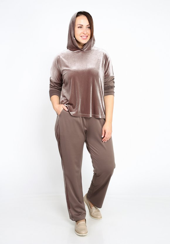 Худи из бархата с капюшоном шир.  580, рис. 11