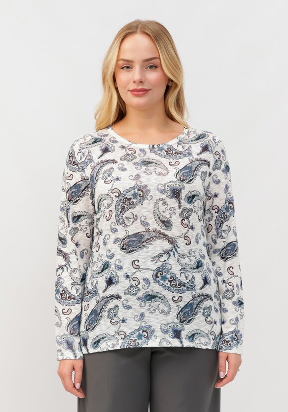 Блуза Ария с узором шир.  580, рис. 4