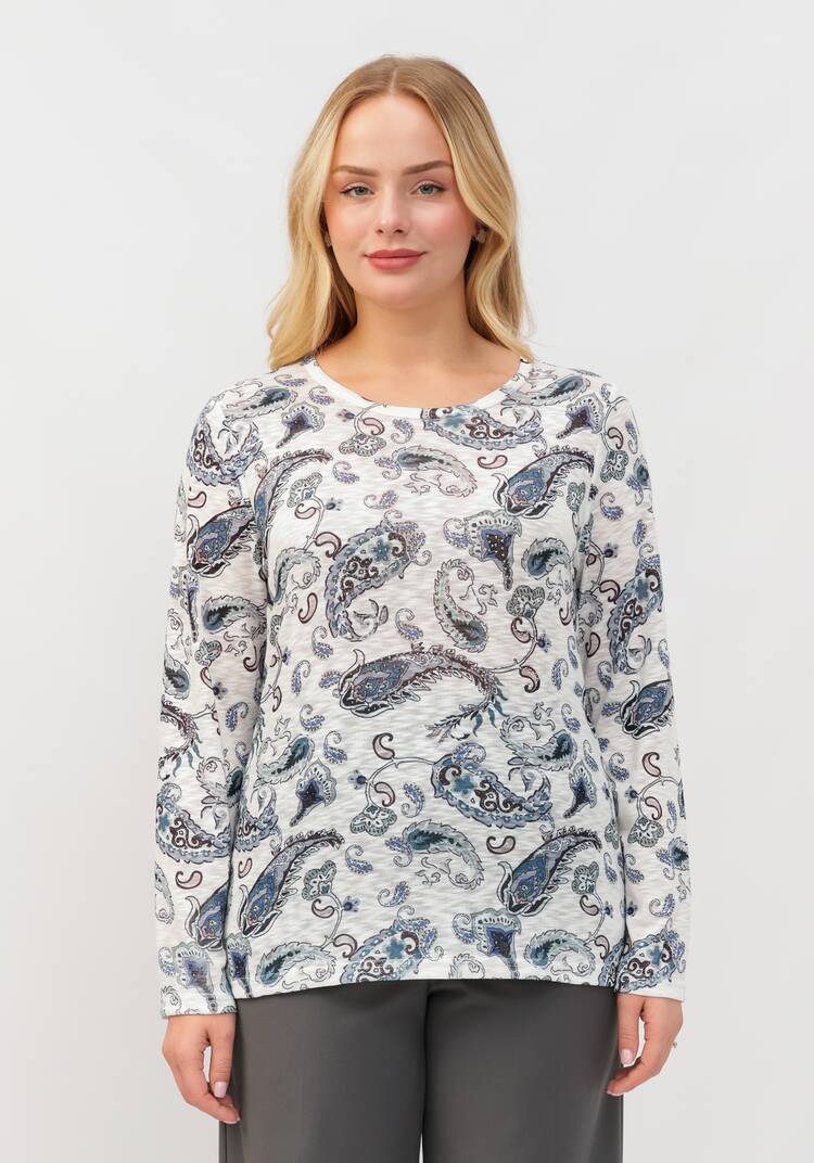 Блуза Ария с узором шир.  750, рис. 4