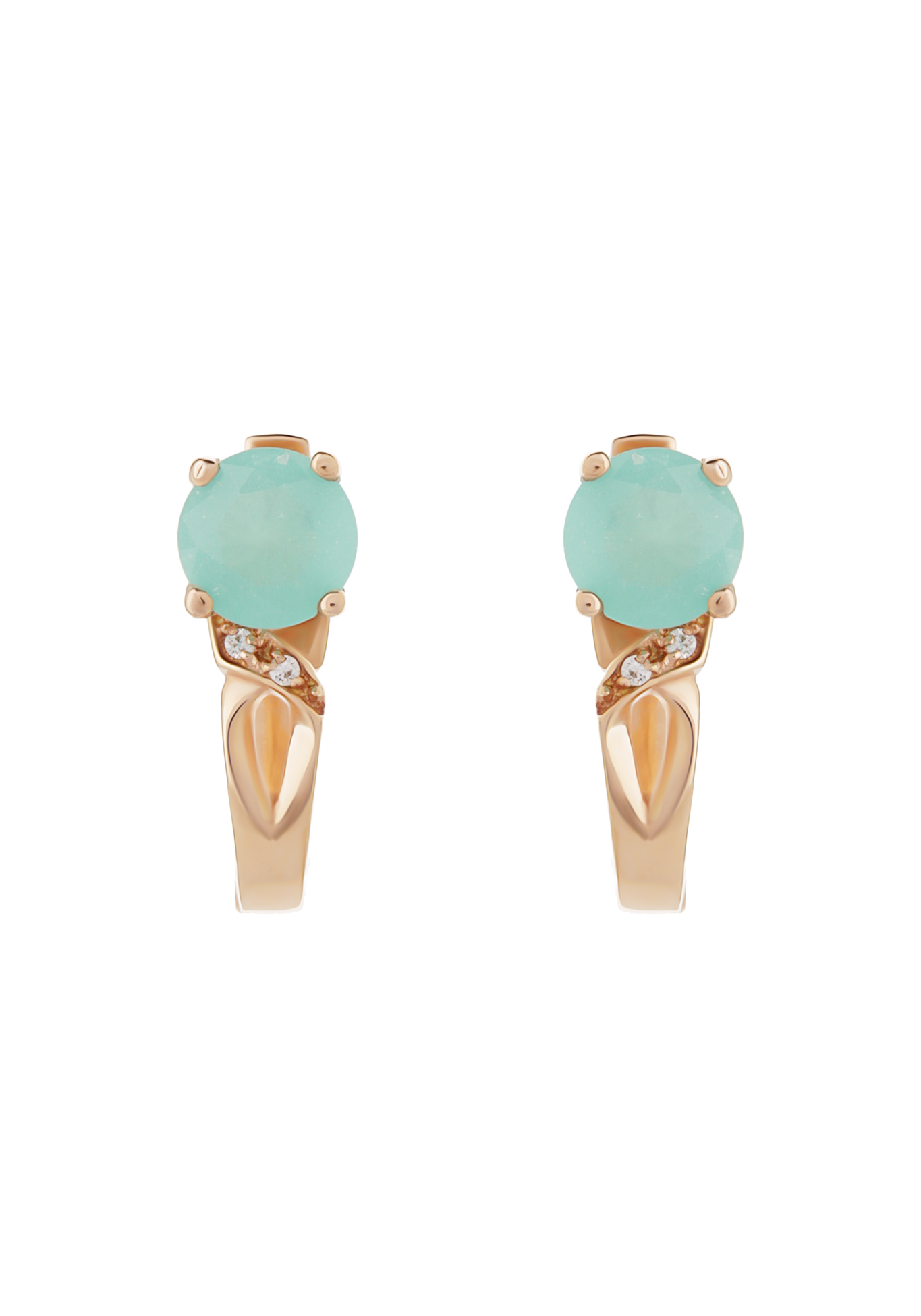 

Серебряный серьги "Беатрикс", Зеленый