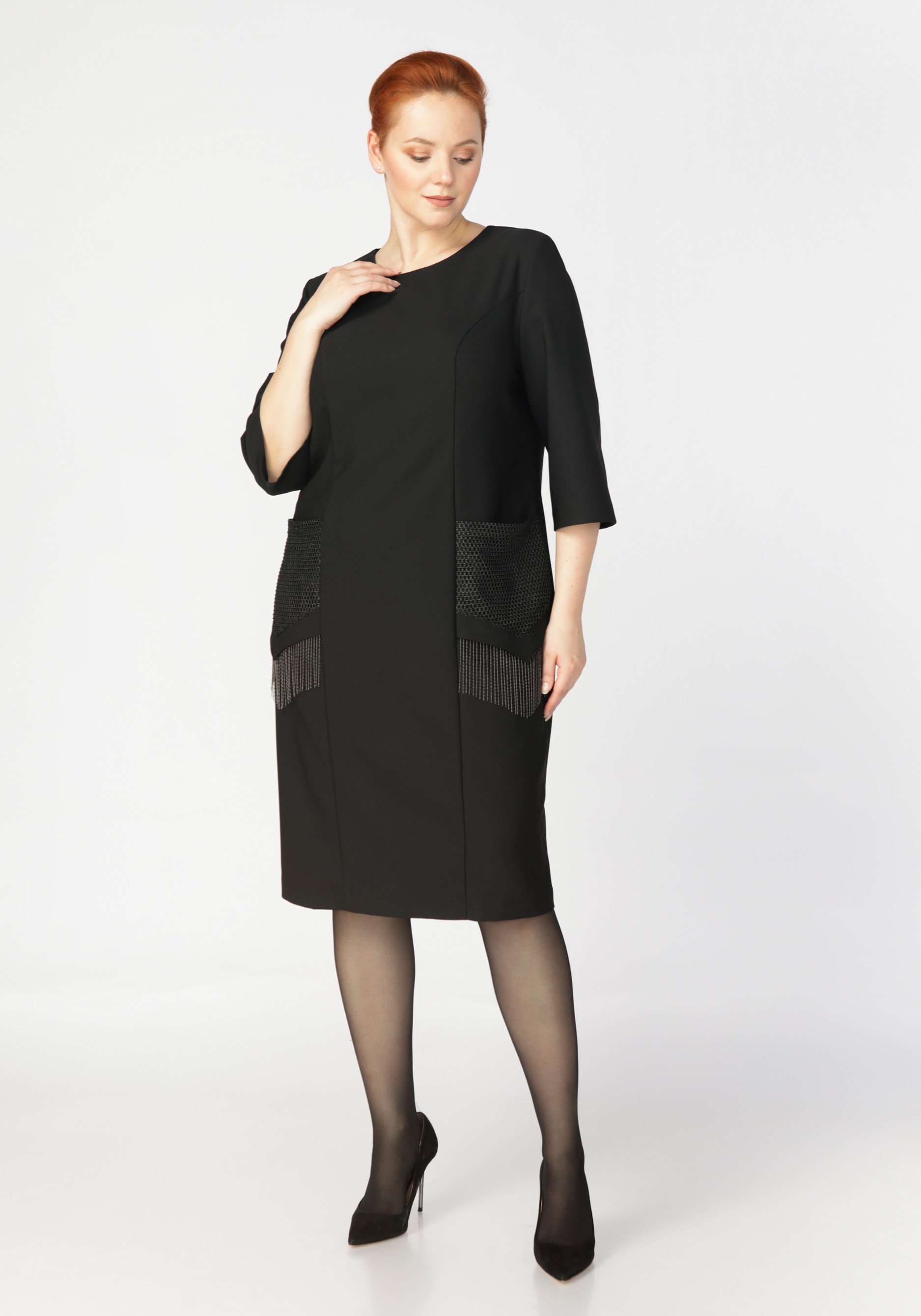 Платье «Элла» Anastasia Mak, цвет черный, размер 56