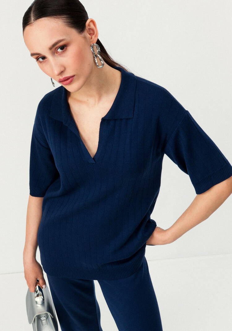 Поло удлиненное с вертикальной полосой шир.  750, рис. 9