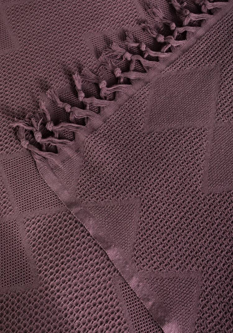 Покрывало-плед из хлопка с бахромой Айшель шир.  750, рис. 16