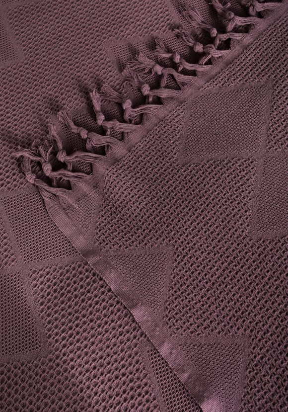 Покрывало-плед из хлопка с бахромой Айшель шир.  580, рис. 16