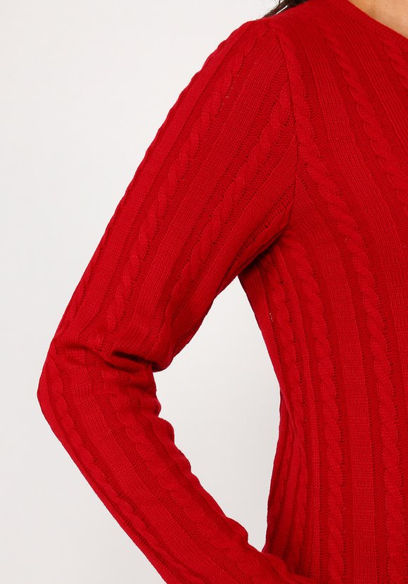 Платье прямое с вязкой косы шир.  580, рис. 4