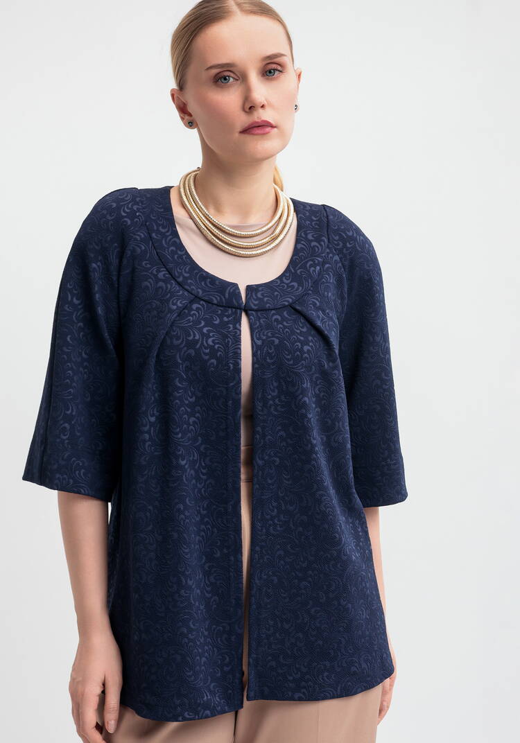 Жакет из жаккарда Лаура шир.  750, рис. 11