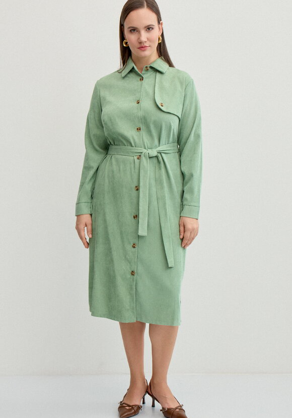 Платье-рубашка шир.  580, рис. 16