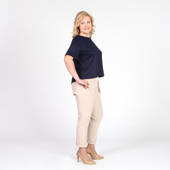 Блуза с запахом на спине шир.  580, рис. 3