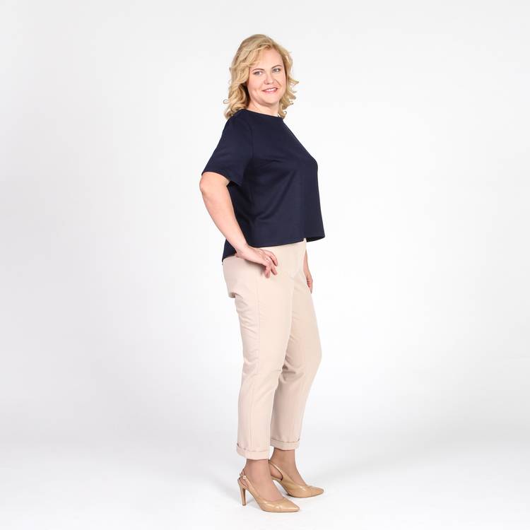 Блуза с запахом на спине шир.  750, рис. 3