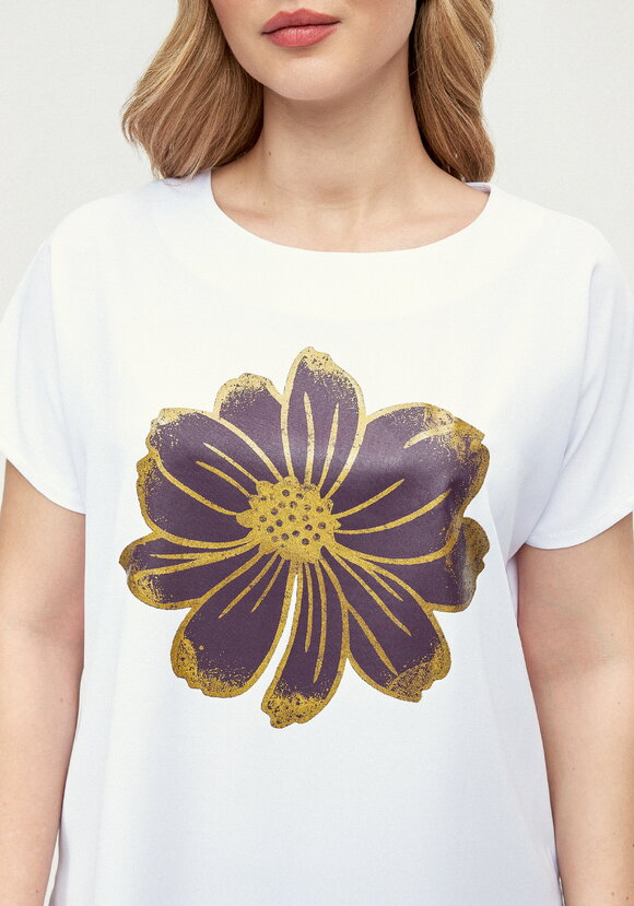 Блуза с принтом с напылением шир.  580, рис. 29