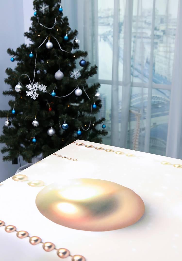 Интерьерная накидка 3 в 1 Новогодняя шир.  750, рис. 4