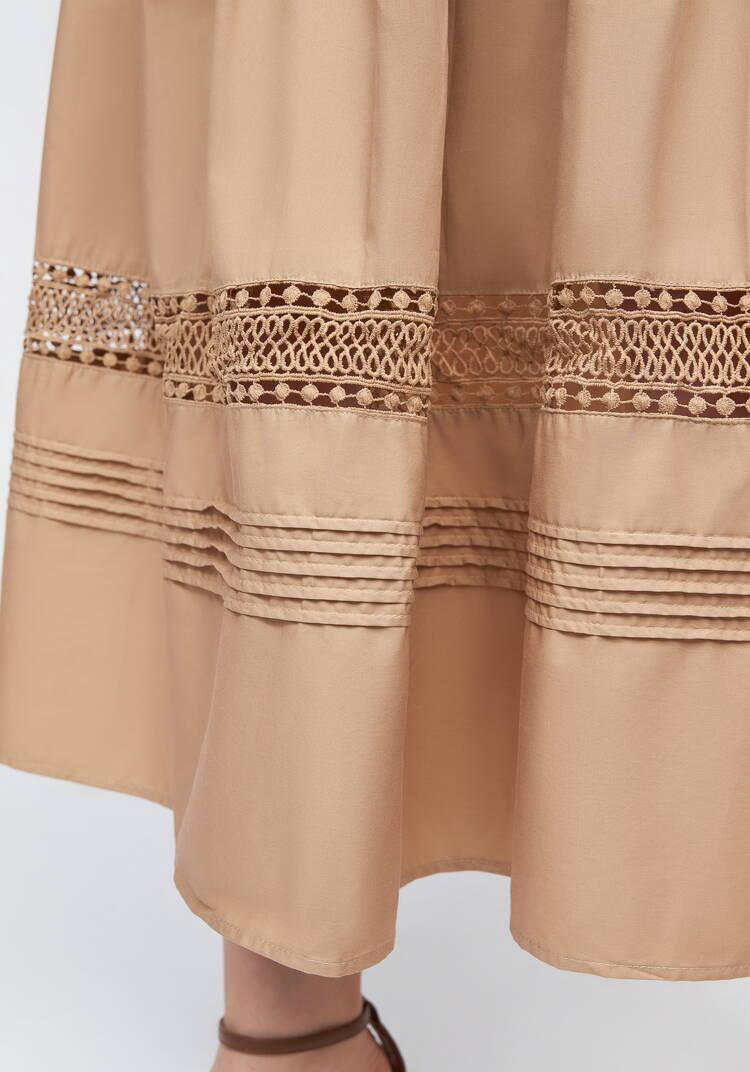 Юбка свободного кроя с кружевом шир.  750, рис. 18