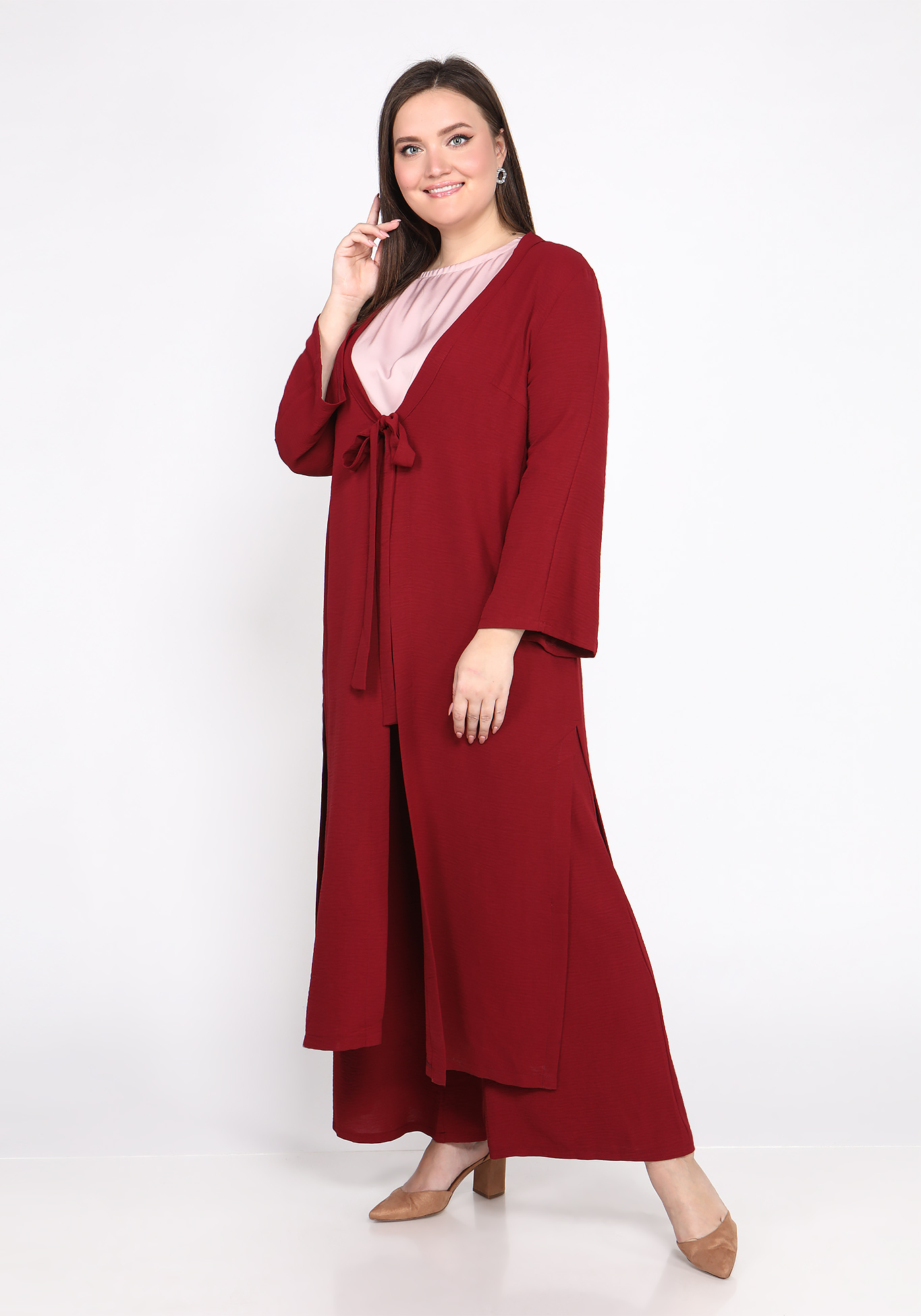 Кардиган на завязке