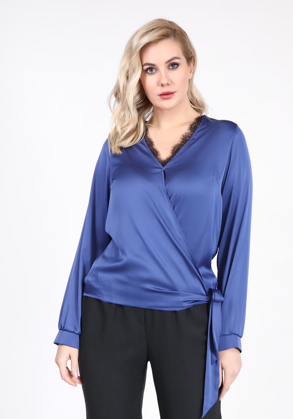 Блуза Женственное очарование шир.  580, рис. 4