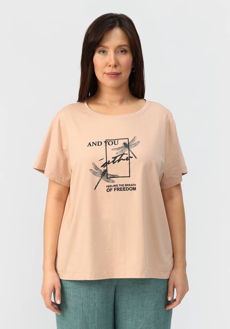 Футболка с дизайнерским принтом шир.  750, рис. 10