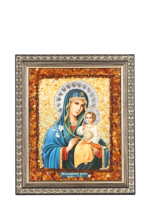 Икона Янтарная Неувядаемый цвет 14х17см. шир.  580, рис. 3