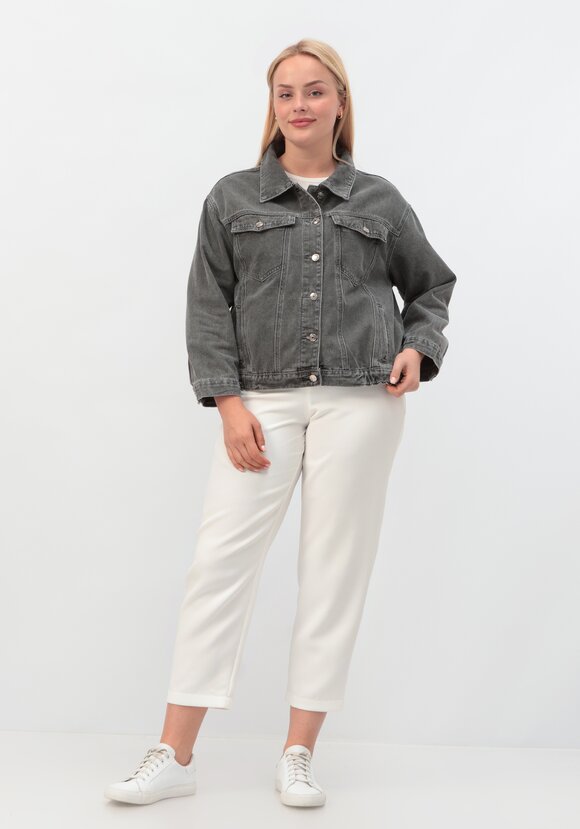 Джинсовая куртка Молли шир.  580, рис. 7