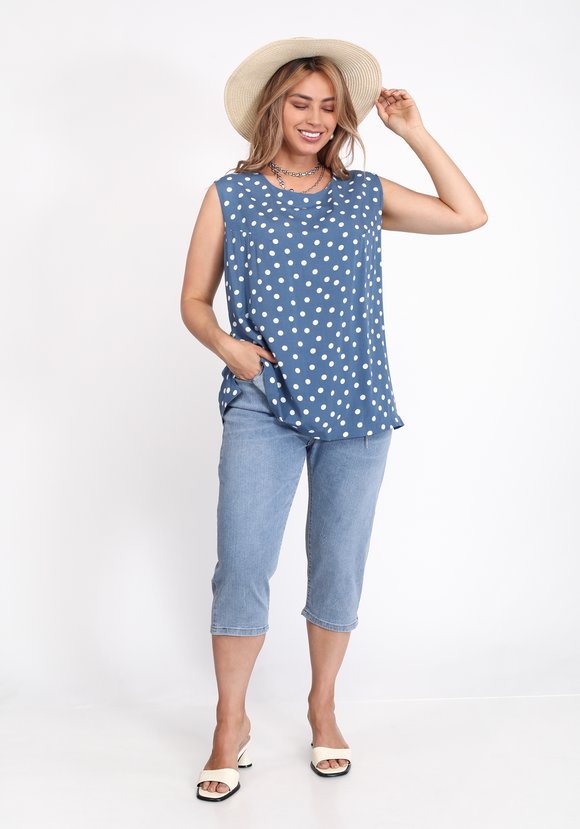 Блуза вискозная без рукава шир.  580, рис. 12