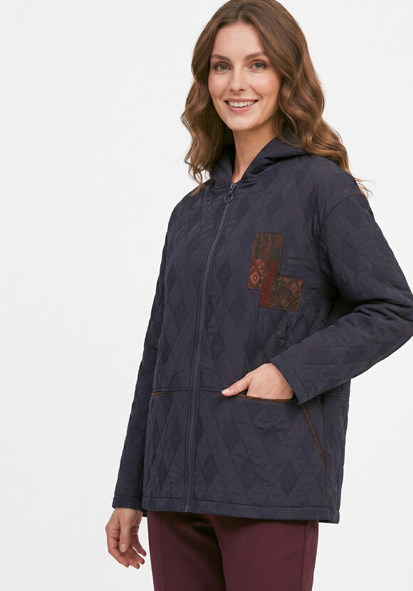 Куртка на молнии с фактурным рисунком шир.  580, рис. 1