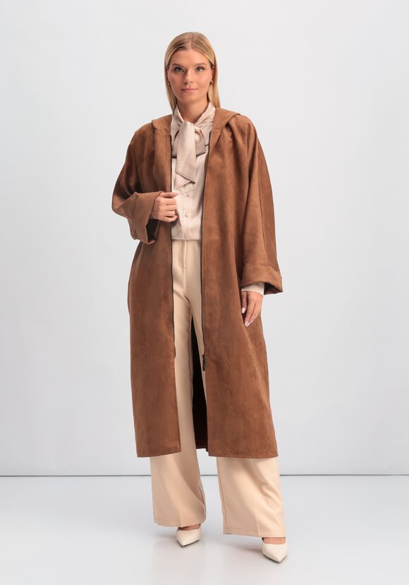 Плащ из экозамши шир.  580, рис. 10