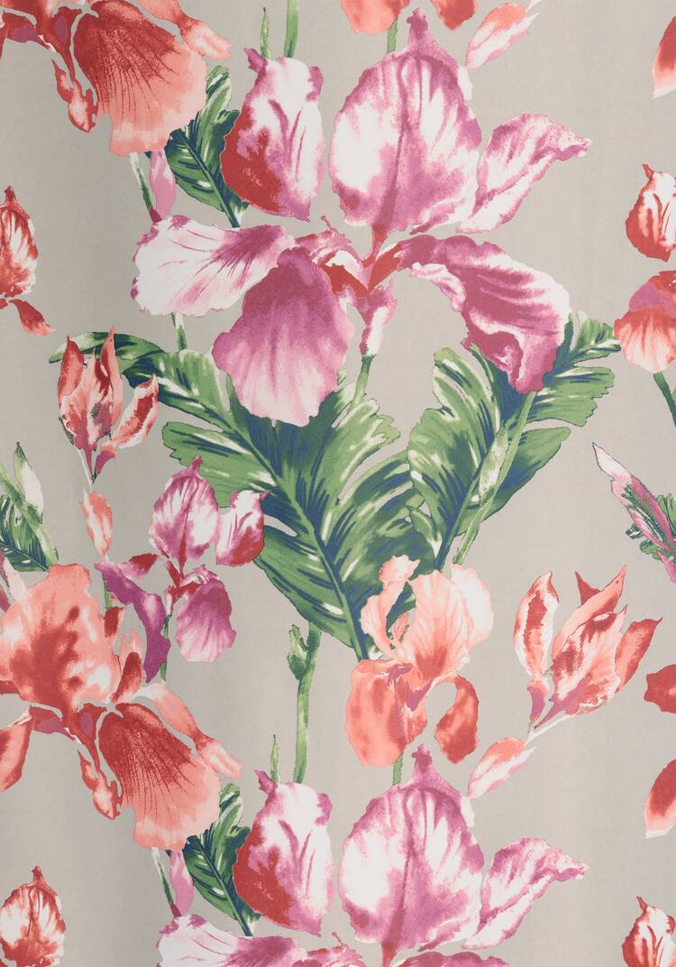 Портьера Акварельные ирисы шир.  750, рис. 13