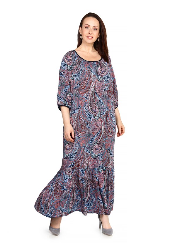 Платье Цветочный Вихрь шир.  580, рис. 1