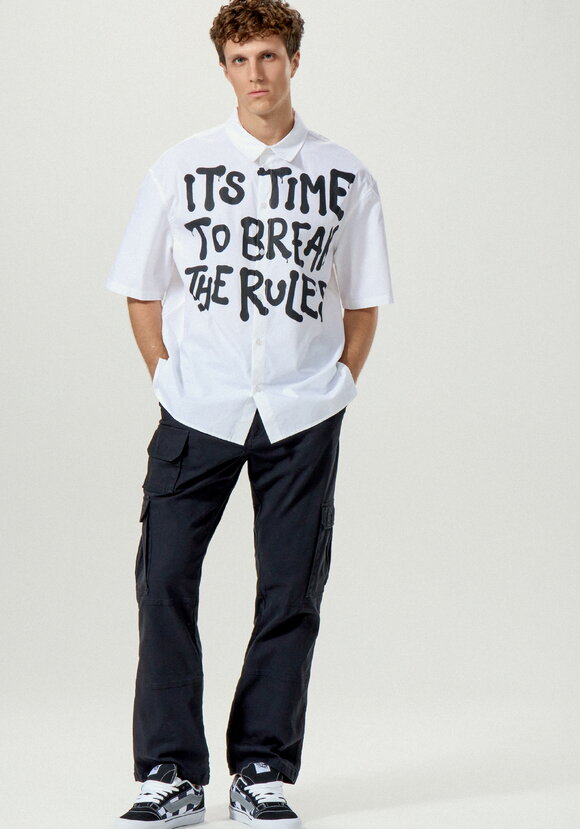 Брюки карго с накладными карманами шир.  580, рис. 13