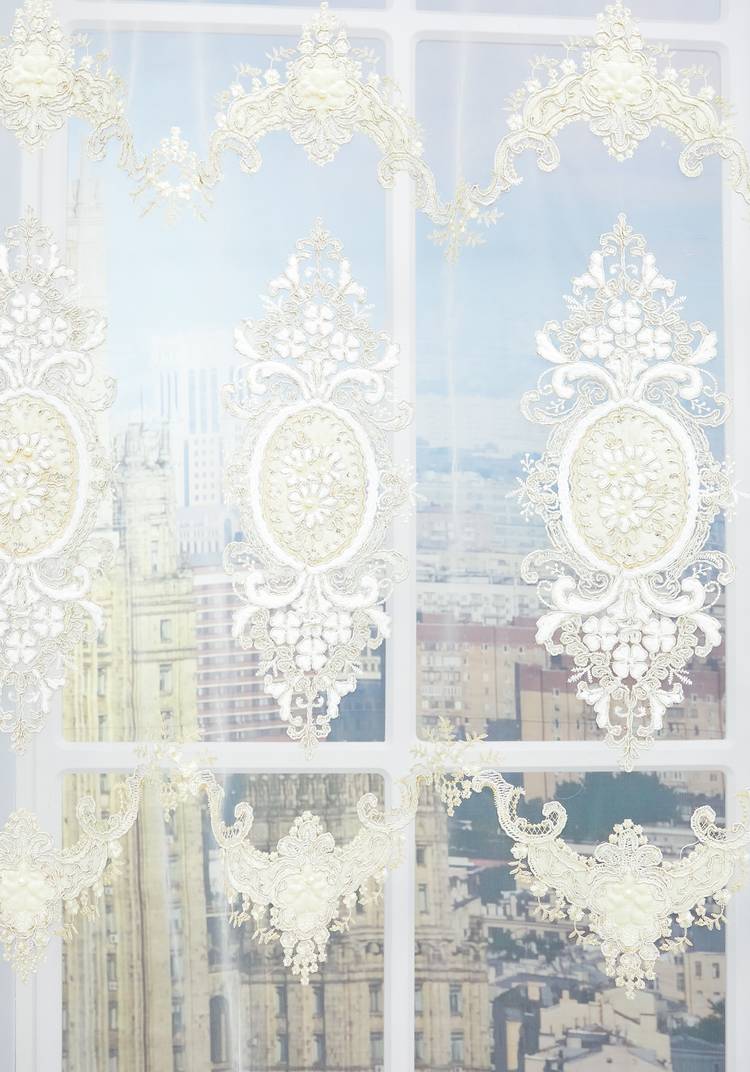 Тюль с вышивкой Шахерезада шир.  750, рис. 5