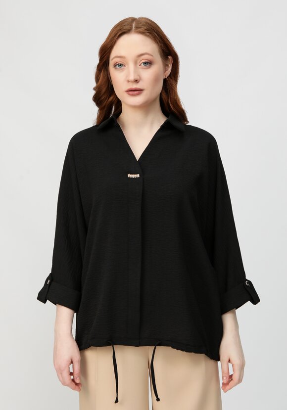 Блуза с патой на рукавах шир.  580, рис. 27