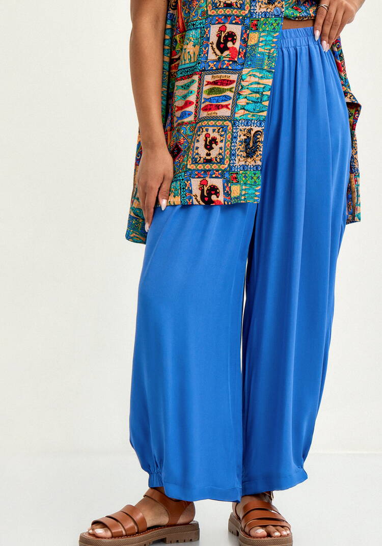 Брюки свободного кроя на резинке по низу шир.  750, рис. 18