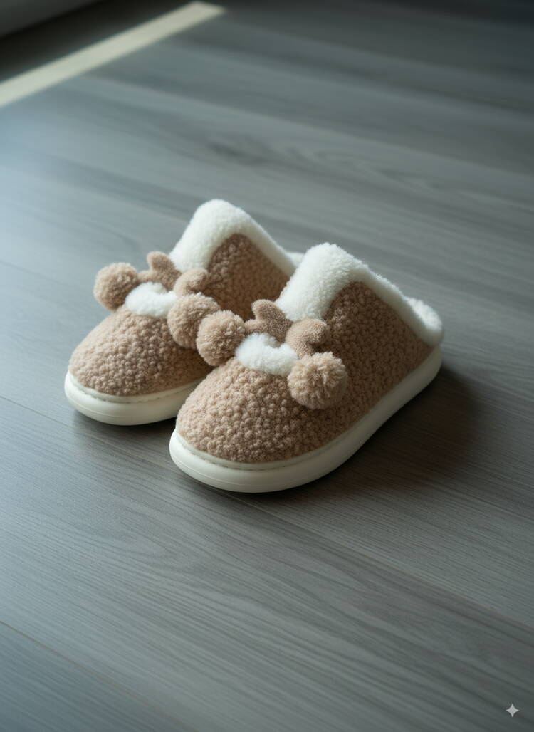 Тапочки женские Лола коричневый Resale шир.  750, рис. 1