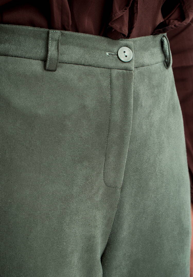 Брюки кюлоты из эко замши шир.  750, рис. 5