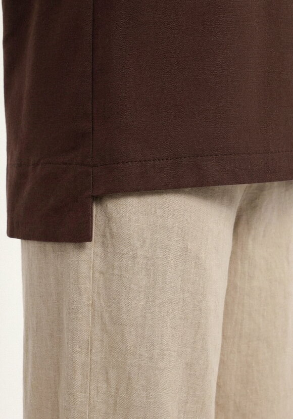 Блуза с принтом из льна шир.  580, рис. 14