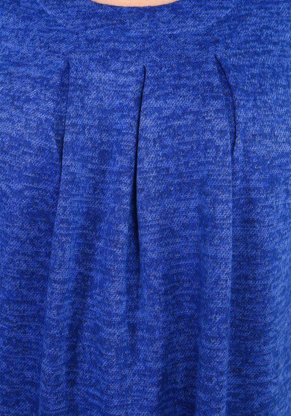 Платье-миди однотонное с длинным рукавом шир.  580, рис. 3