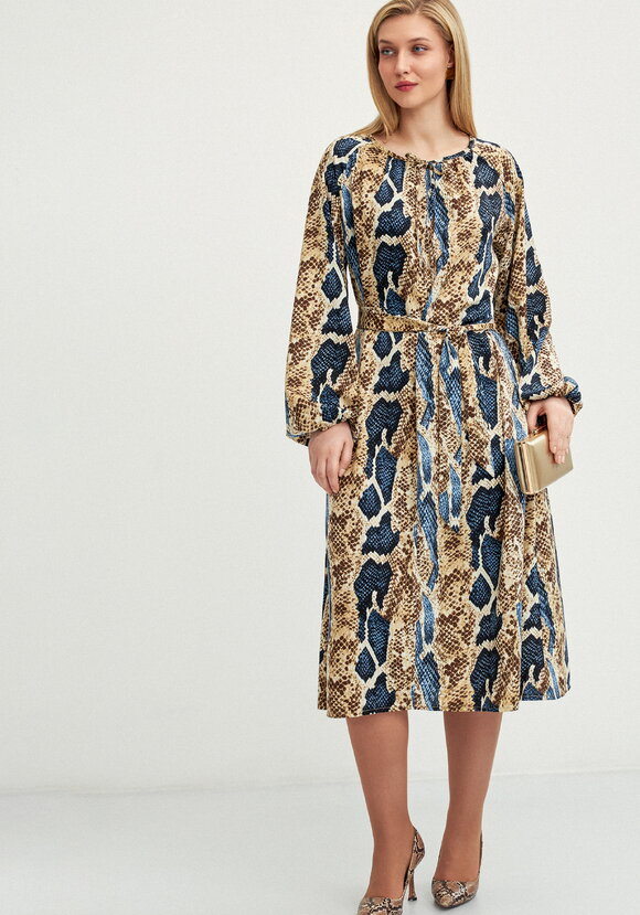 Платье с анималистичным принтом Дана шир.  580, рис. 7