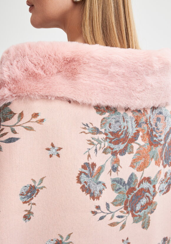 Шаль с отделкой мехом Анжелика шир.  580, рис. 7