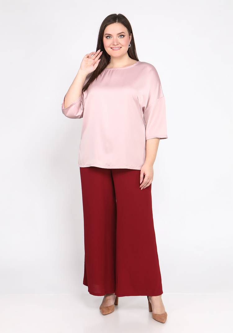 Блуза базовая однотонная шир.  750, рис. 5