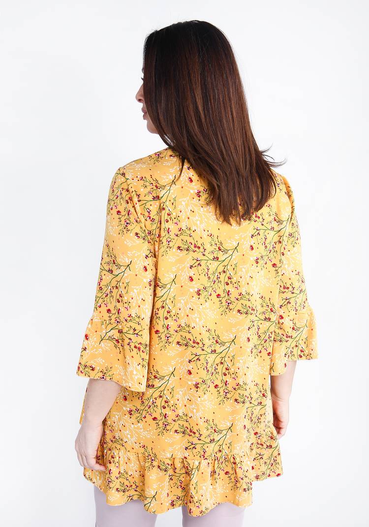 Блуза с рукавом 3/4 свободного кроя шир.  750, рис. 3