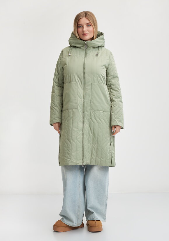 Пальто с фигурной стежкой Стефания шир.  580, рис. 20