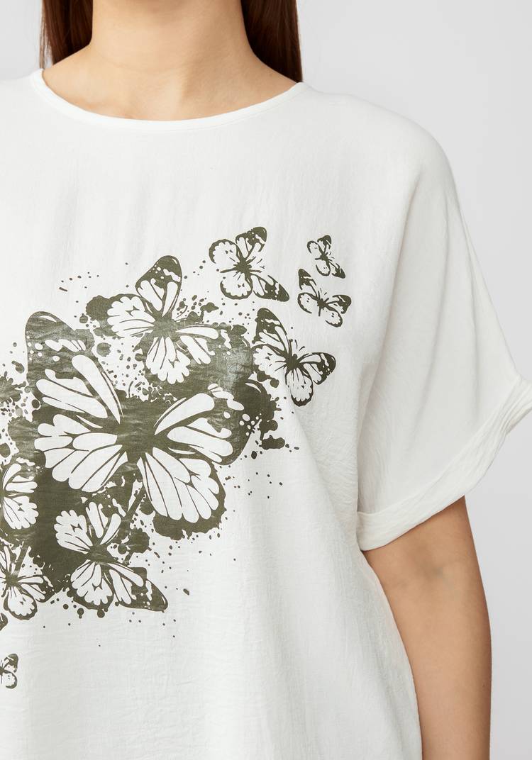 Комплект с ярким принтом на блузе шир.  750, рис. 16