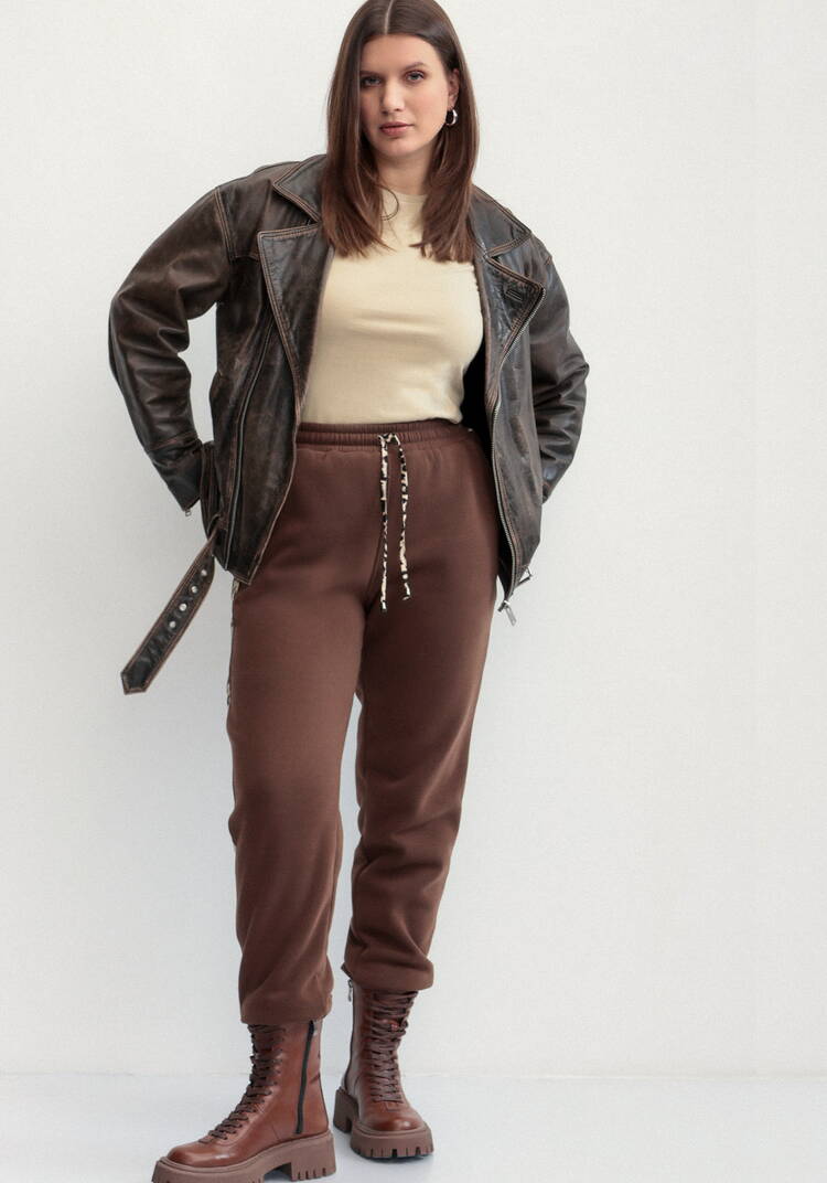 Брюки с леопардовыми лампасами шир.  750, рис. 9