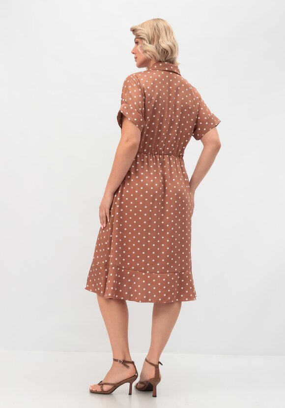 Платье в горох с юбкой-трапецией шир.  580, рис. 11