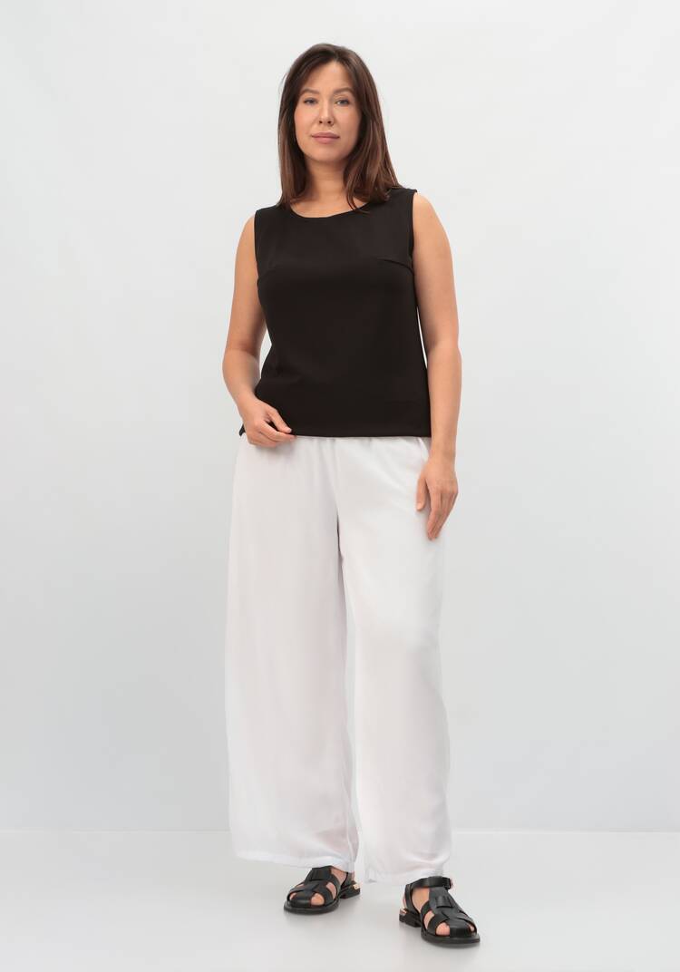 Брюки с резинкой на талии прямые шир.  750, рис. 7