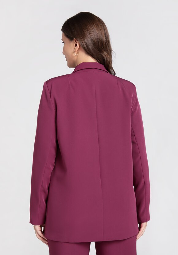 Жакет двубортный на подкладке шир.  580, рис. 34