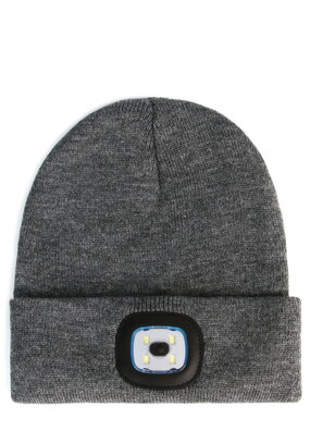 Шапка с фонарем Тeплый свет